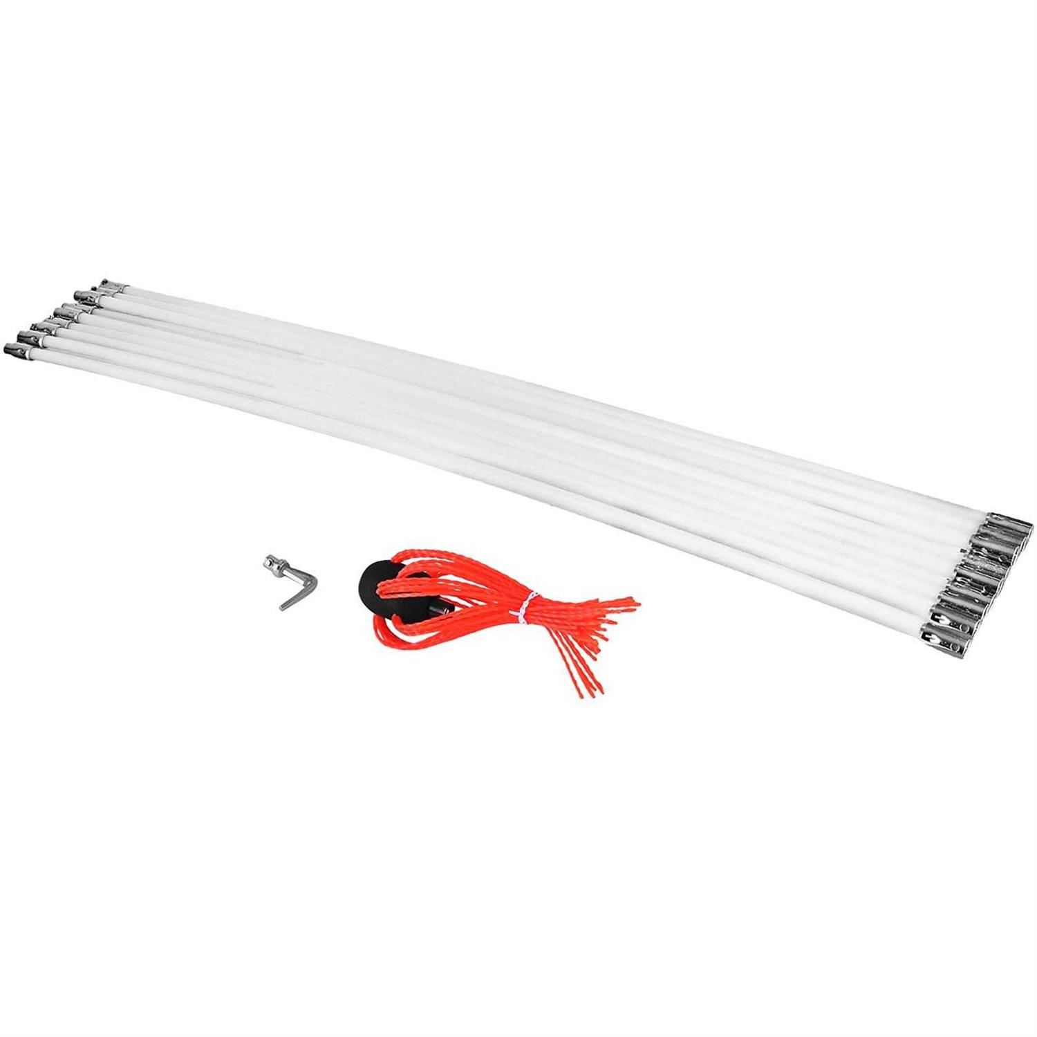 VEVOR Chimney Sweep Kit Chimney Cleaning Kit 30ft Sooteater Chimney Cleaning Kit YCS9M000000000001V0 - Cheap Fitting