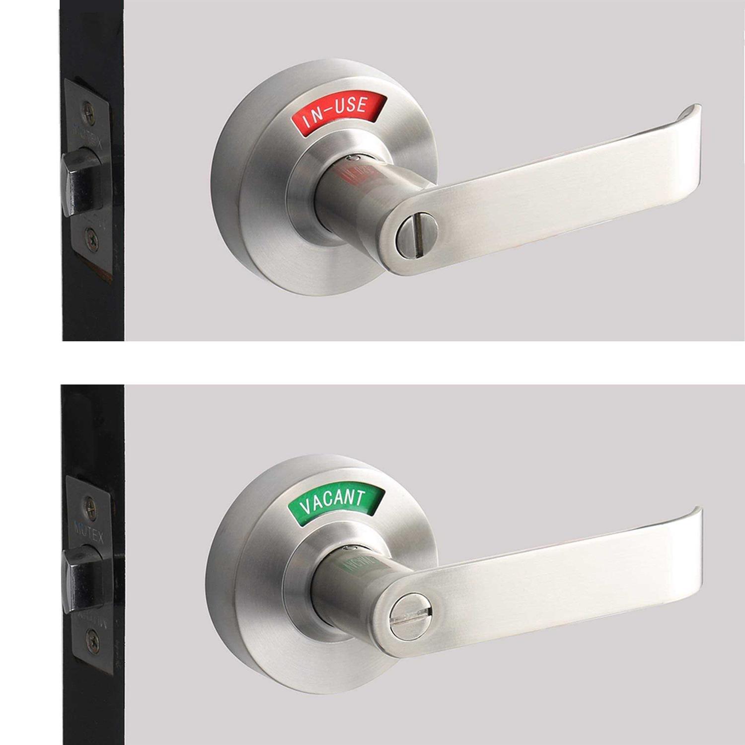 Bathroom Privacy Lever Lock with Large Indicator for Men Women Restroom Inuse or Vacant - Cheap Fitting