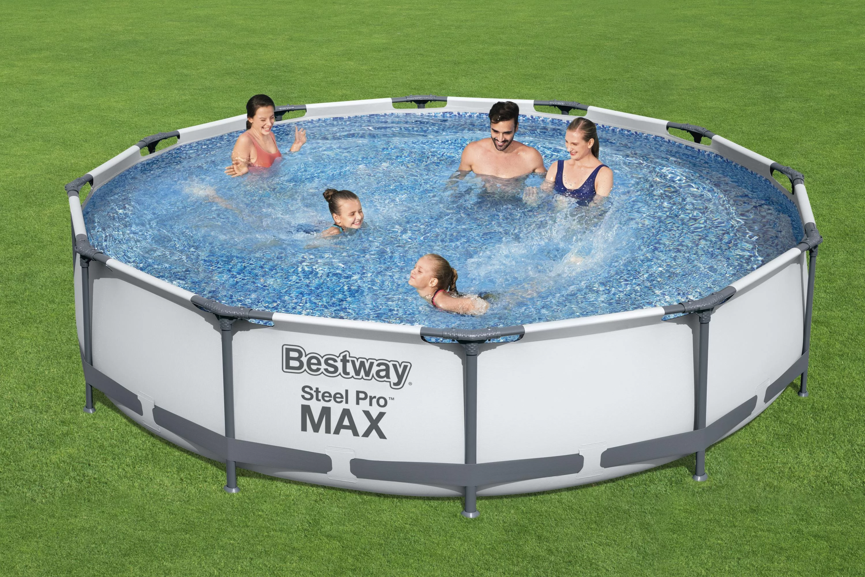 Bestway Steel Pro Max Swimming Pool Set with 330 GPH Filter Pump, 12' x 30