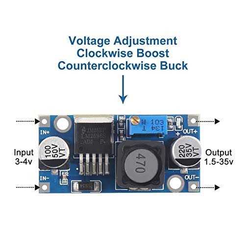 Atnsinc 4pack Lm2596 DC-DC Buck Converter Adjustable Step Down Voltage Regulator 3-40v to 1.5-35v High Efficiency Power Supply Volt Reducer - Cheap Fitting