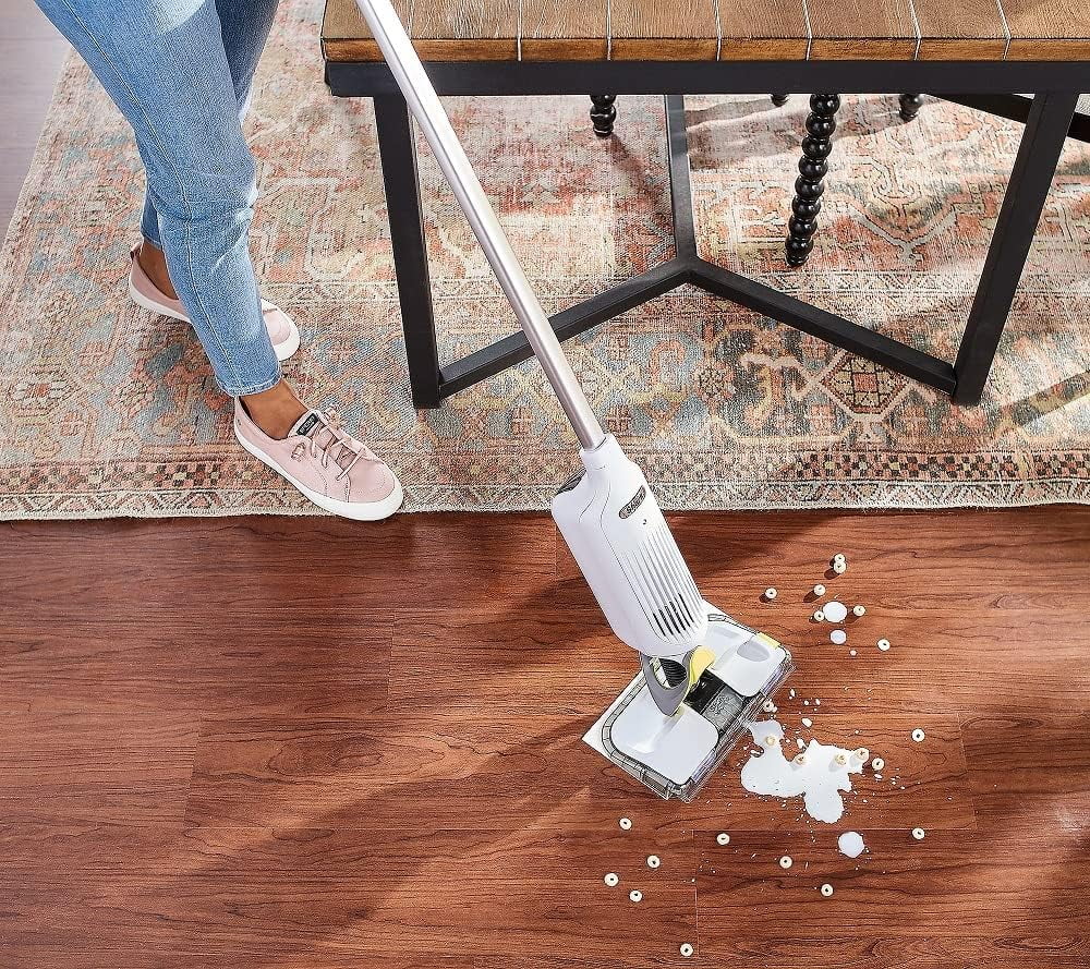 Restored Shark QM250 / VM250 VACMOP Pro Cordless Hard Floor Vacuum Mop with Disposable Pad White (CERTIFIED ) (Refurbished) - Cheap Fitting