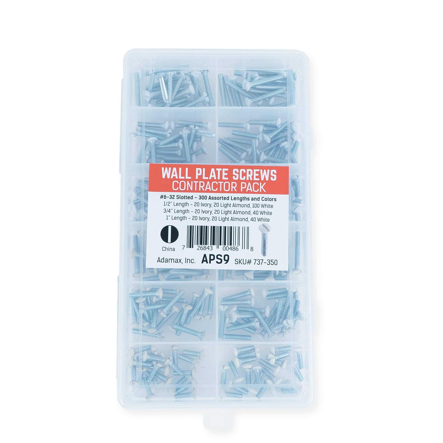 Adamax Wall Plate Screw Kit	Adamax Wall Plate Screw Kit - Cheap Fitting
