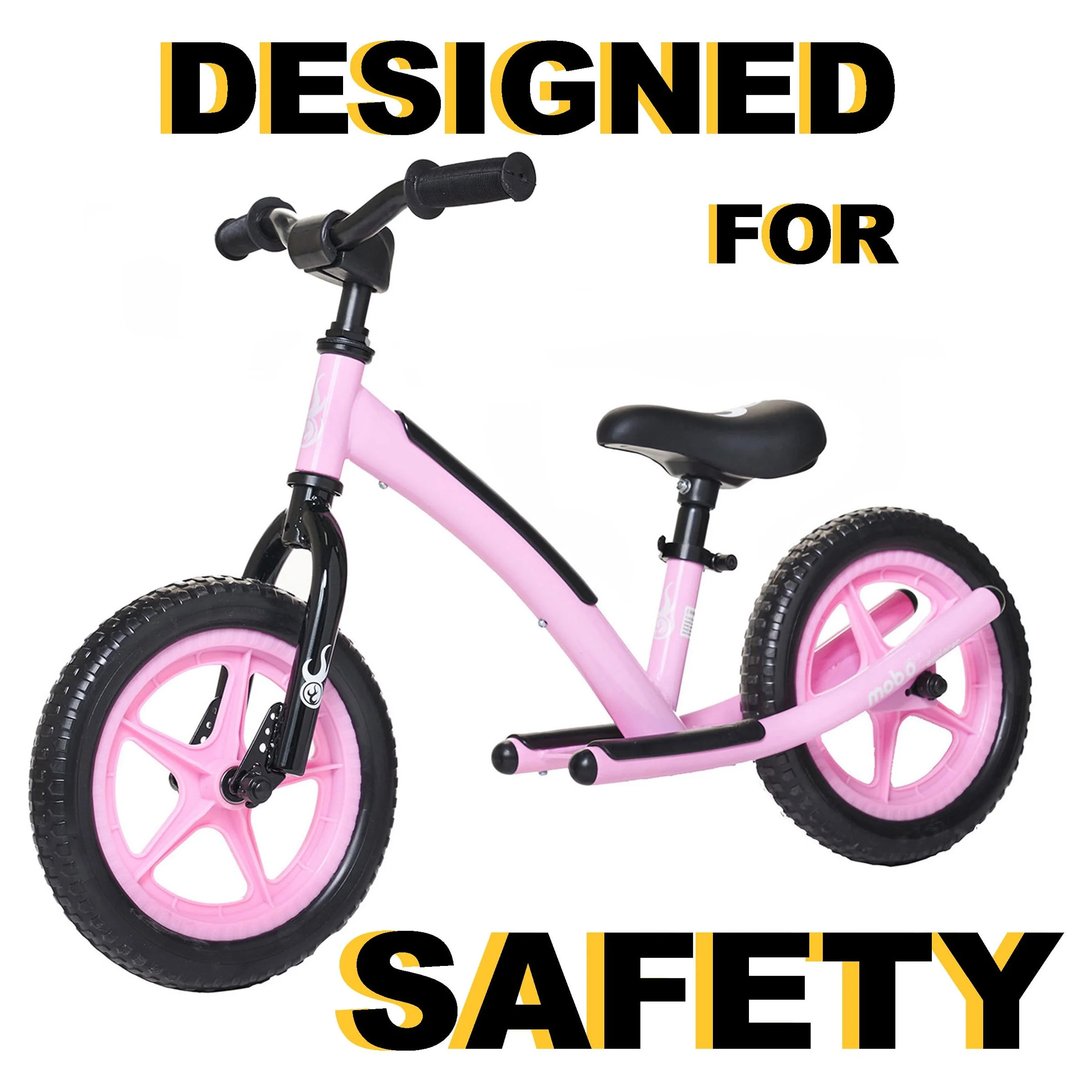 Mobo Explorer Red Balance Bike for Kids, 2-6 Years Old, Bicycle for Boys and Girls, No Pedal Ride On Toy for Toddlers - Cheap Fitting