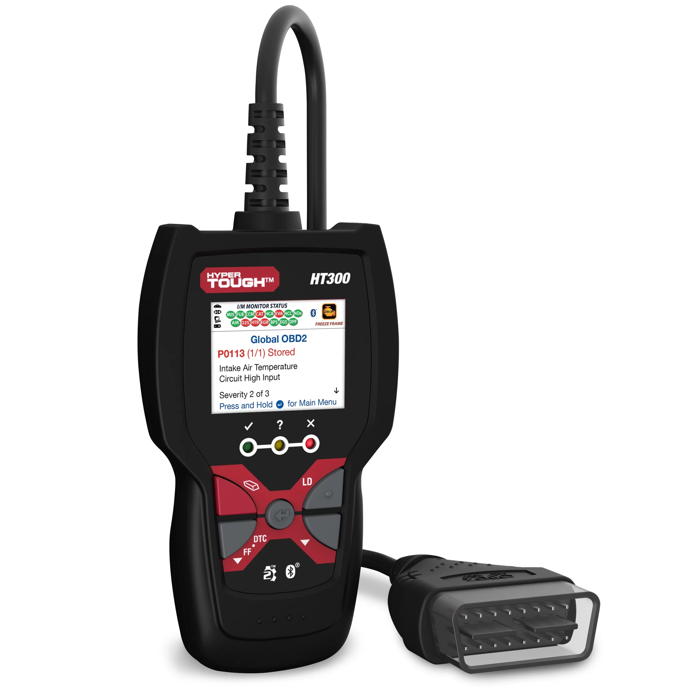 Hyper Tough HT300 Scan Tool, 1996 & Newer OBD2 Vehicles, Free Fix & Part Recommendations - Cheap Fitting