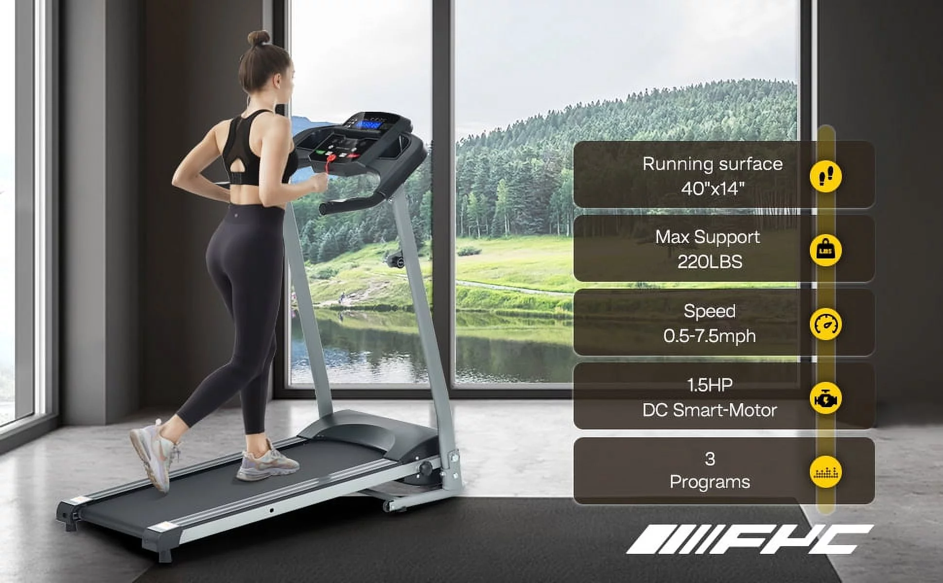 Treadmill Foldable Treadmill for Home Electric Treadmill Workout Running Machine Treadmill with LCD Monitor for Home & Office & Gym - Cheap Fitting