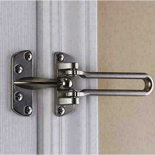 Defiant Satin Nickel Door Security Guard - Cheap Fitting