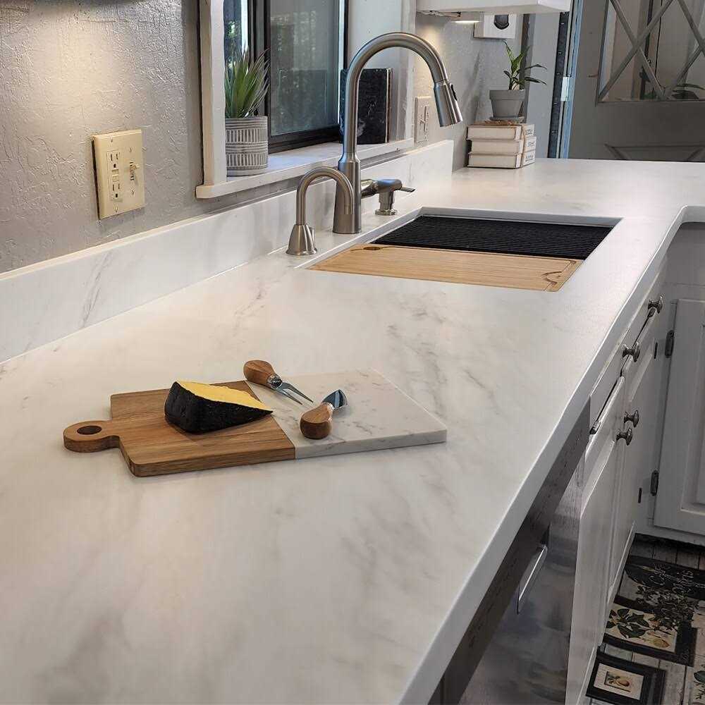 Stone Coat Countertops Carrara Marble Finish Countertop Kit SCTC - Cheap Fitting