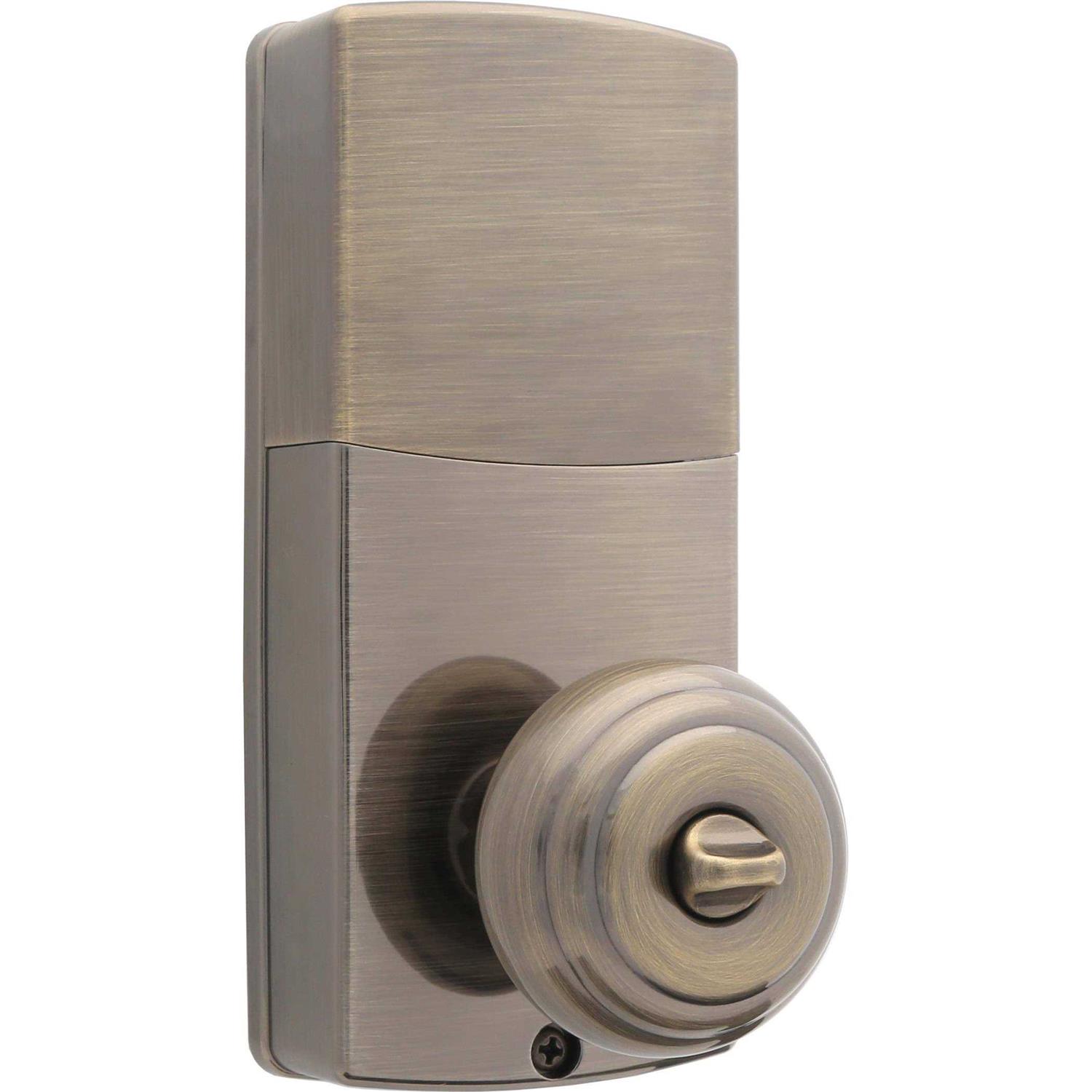 Honeywell Antique Brass Keypad Electronic Knob Entry Door Lock - Cheap Fitting