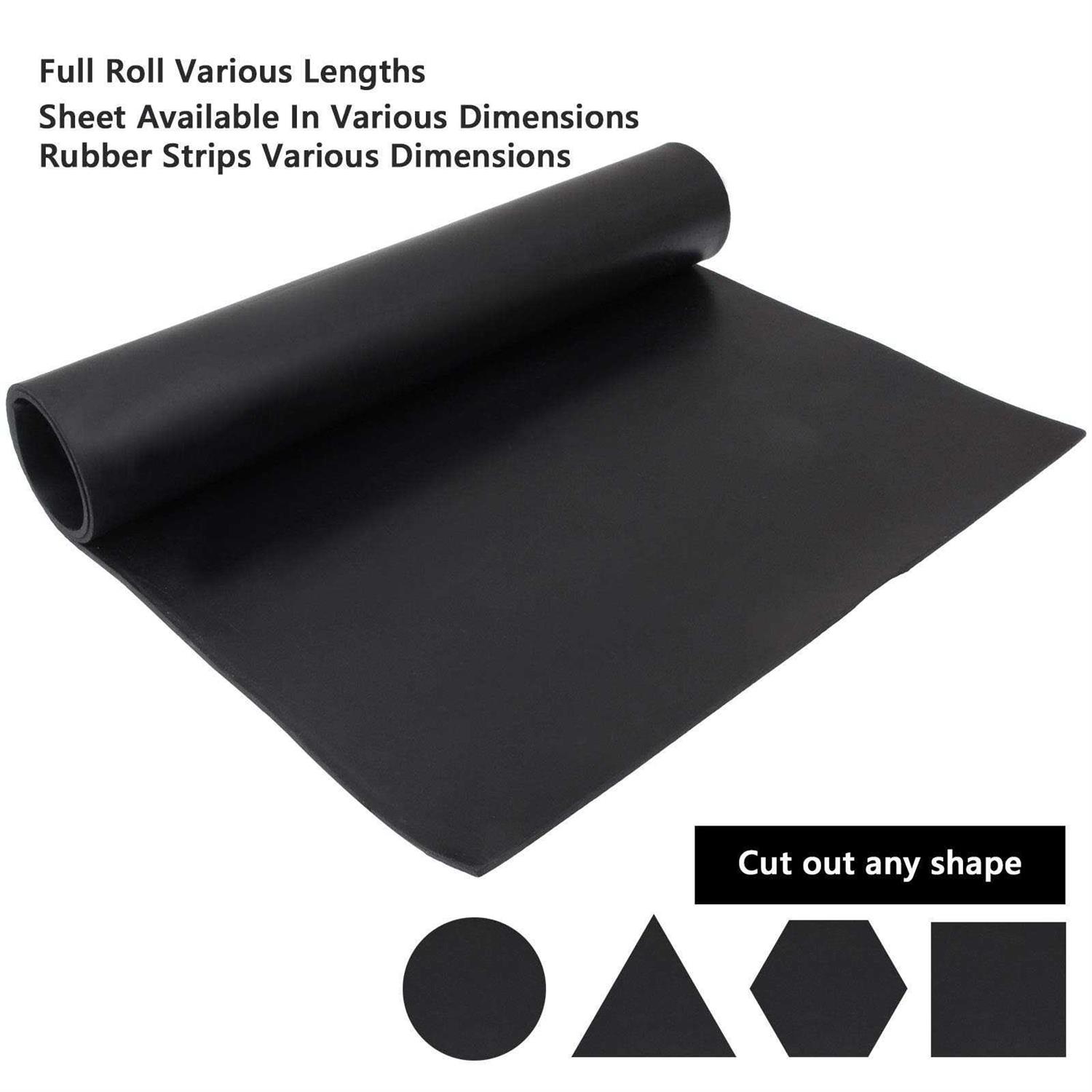 LISHINE Neoprene Rubber Sheet 1/8 Thick x 16 Wide x 30 Long - Cheap Fitting