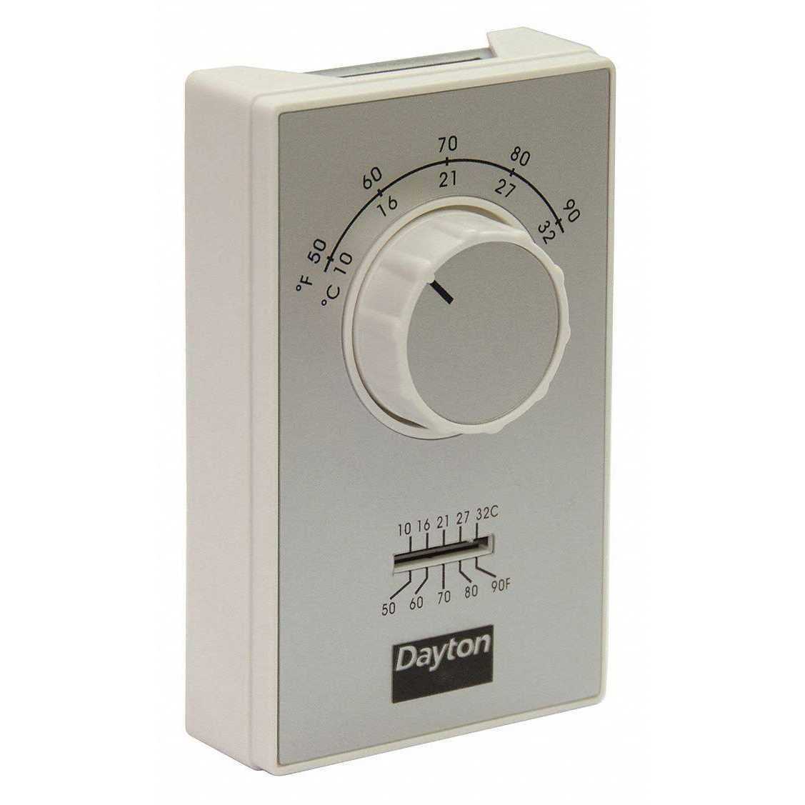 Dayton 4PU49C Line Volt Mechanical Tstat - Cheap Fitting