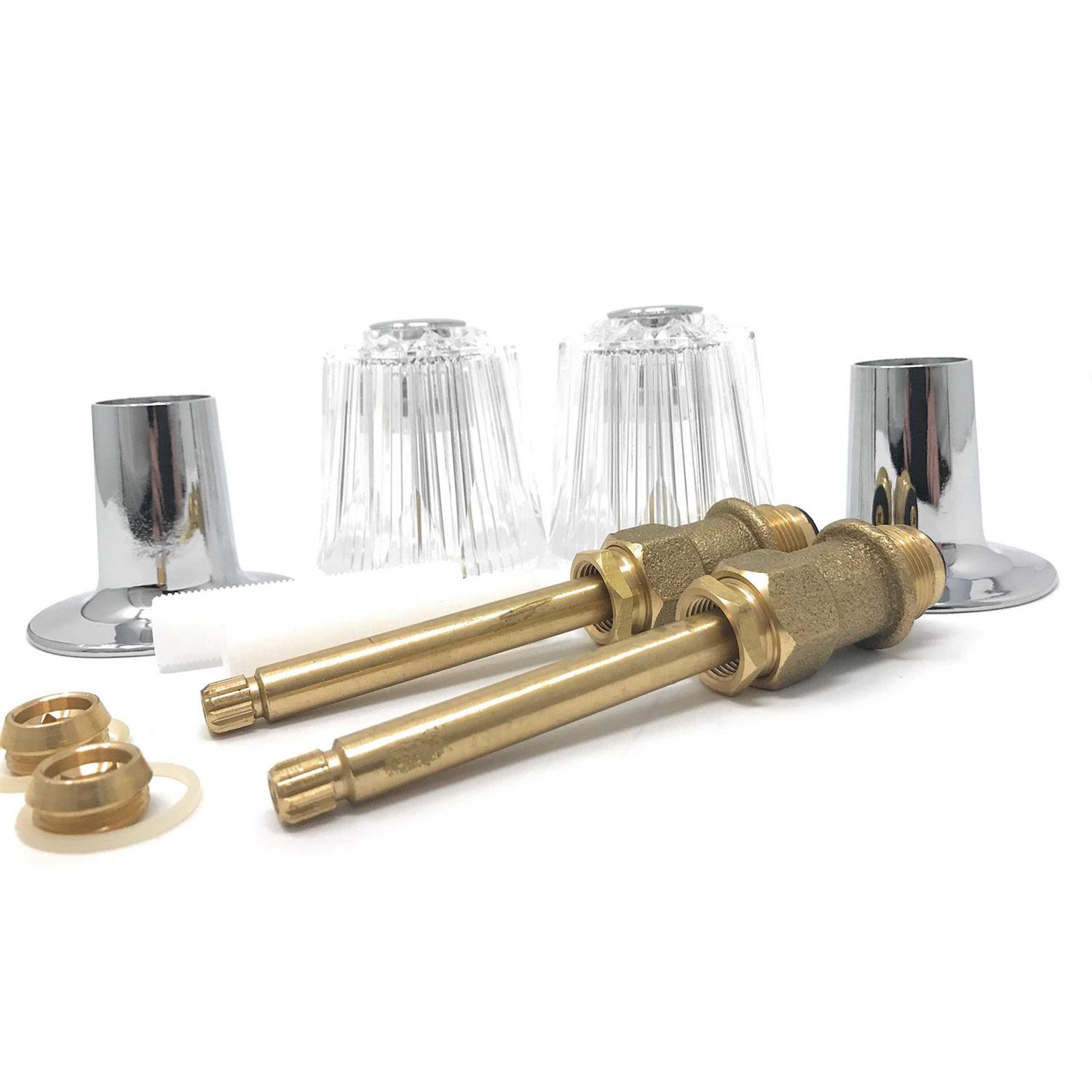 Bathtub and Shower Trim kit Compatible with Price Pfister Remodel/Rebuild Trim kit Includes Seats and stem Washer for HOT and Cold Knob Handle - Cheap Fitting