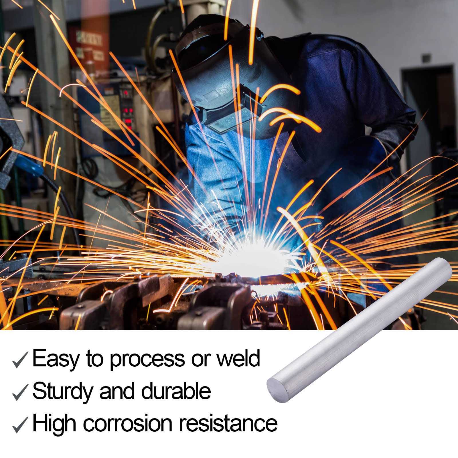 guvddliz Aluminum 6061 Round Rod 12 Long - Cheap Fitting