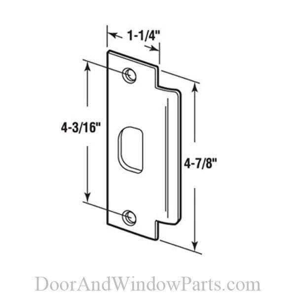 Prime-Line Asa Commercial Stainless Steel Strike Plate - Cheap Fitting