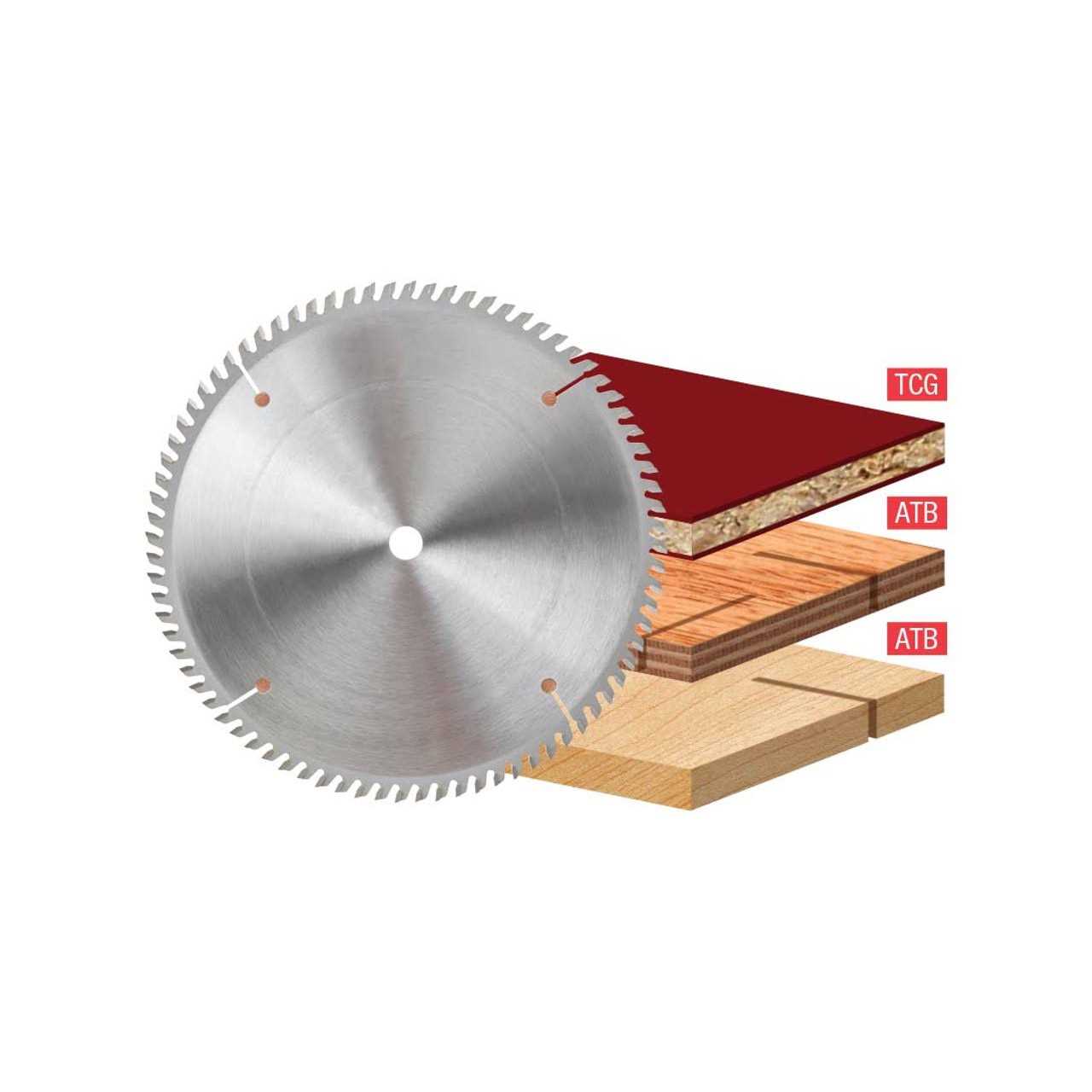 Amana Carbide Tipped Sliding Table Saw 12 inch Dia x 72T TCG DT12721 - Cheap Fitting