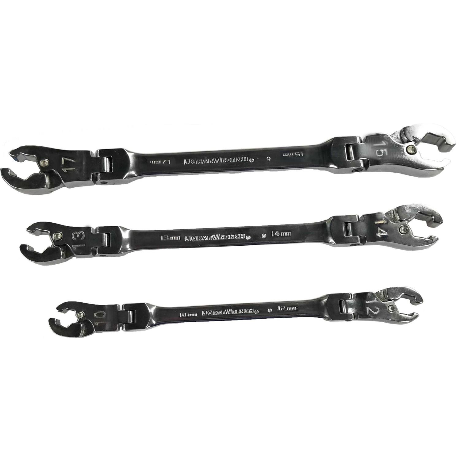 Gearwrench 89099 Metric Ratcheting Flex Flare Nut Set - Cheap Fitting