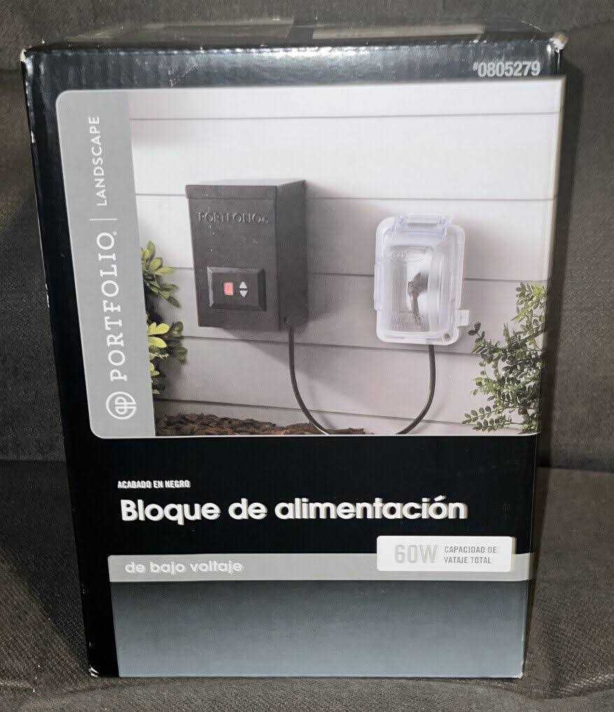 Portfolio 60-Watt 12-Volt Multi-Tap Landscape Lighting Transformer with Digital Timer with Dusk-to-Dawn Sensor - Cheap Fitting