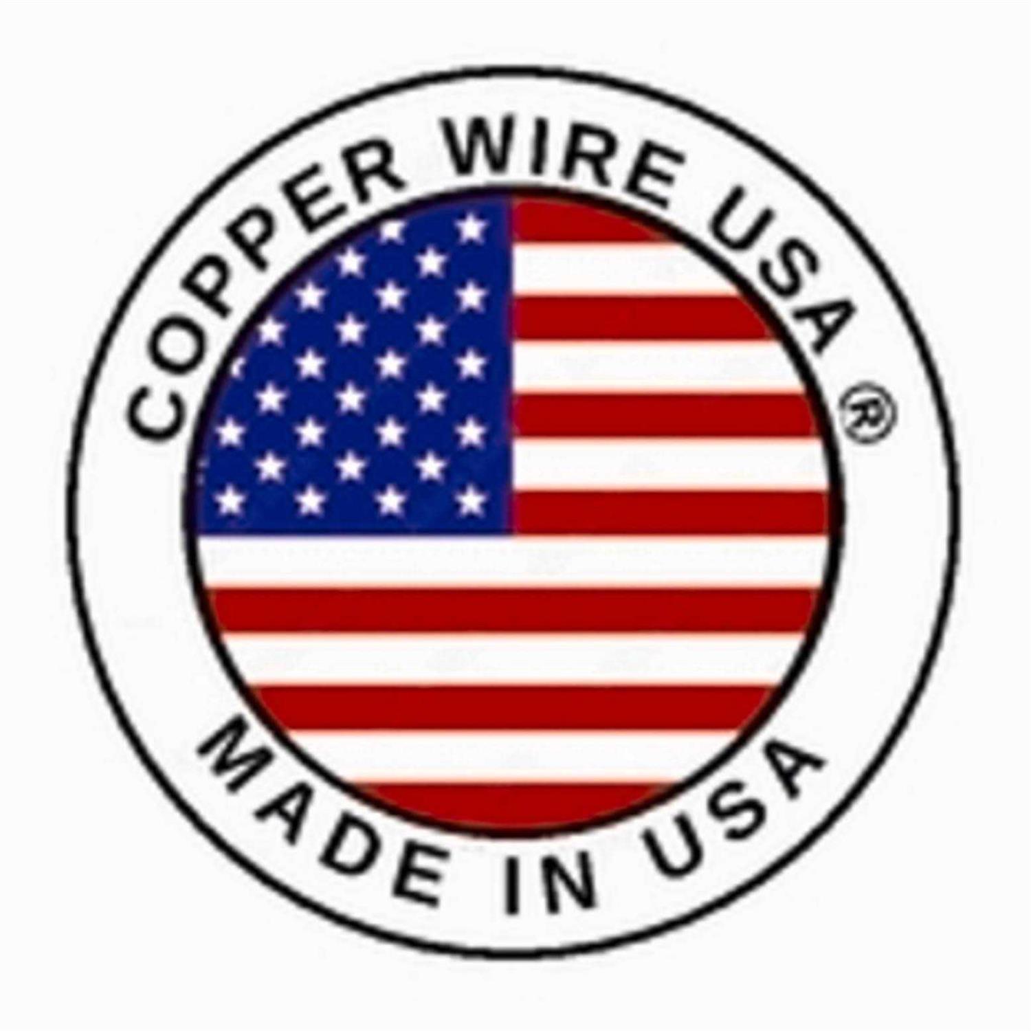 Copper wire USA ga Solid bare Copper round Wire 50 ft. coil 99.9% pure - Cheap Fitting