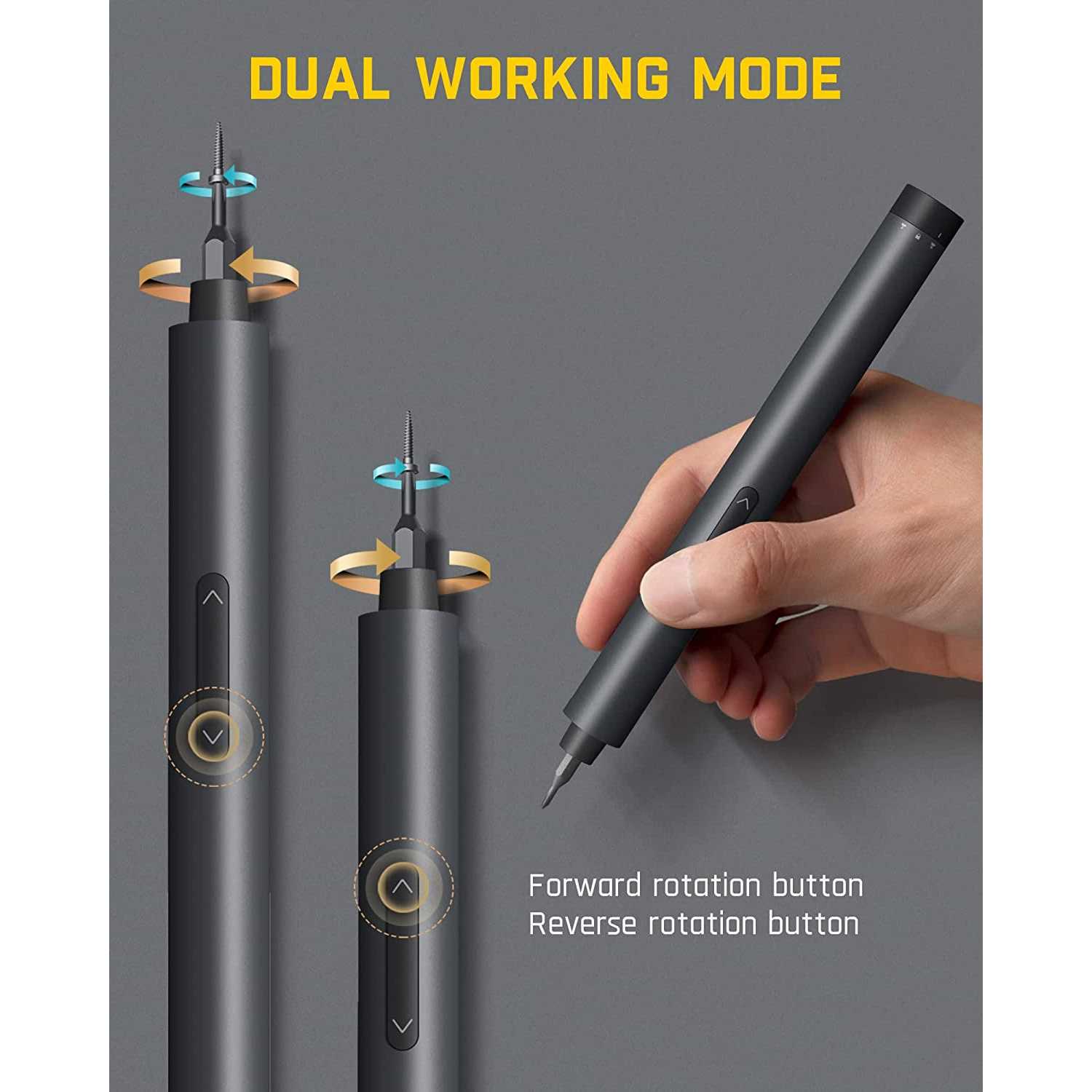 Fanttik E1 Pro 3.7V Mini Electric Screwdriver Precision Screwdriver Set with 24 Magnetic Bits - Cheap Fitting