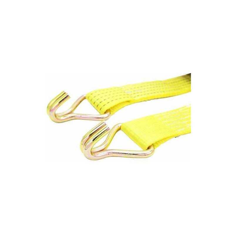 Cargo Control 6 Pack 2 x15′ Ratchet Strap Tie Down 5000LB J Hook - Cheap Fitting