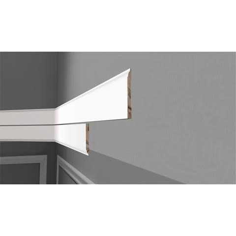 Woodgrain Millwork WP 959H 7/16 in. x 4-1/2 in. x 96 in. Primed Finger-Jointed Chair Rail Backer Moulding - Cheap Fitting