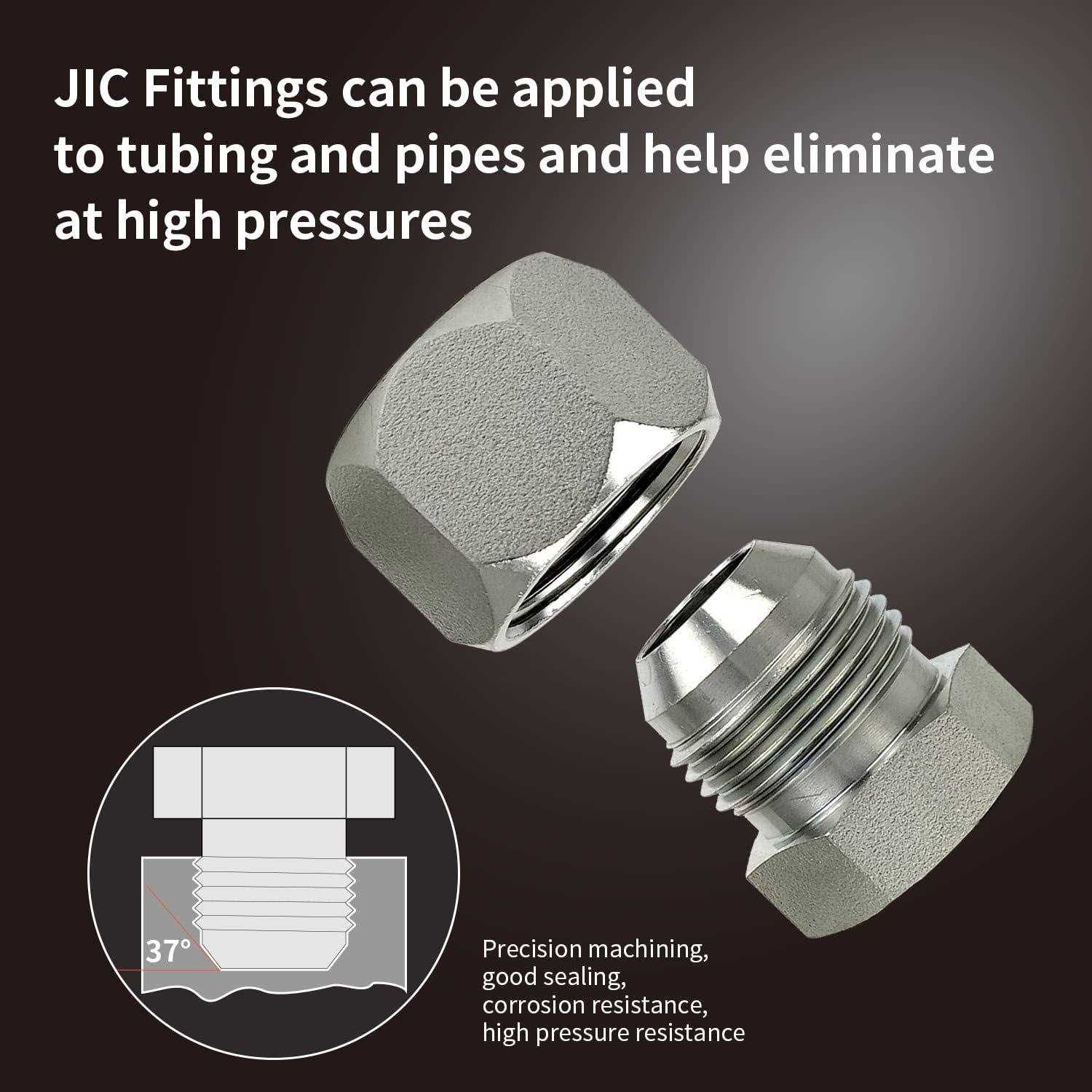 Pikwo 144 Pc.Jic and ORFS Master Industrial Hydraulic Cap and Plug Hose Tube and - Cheap Fitting