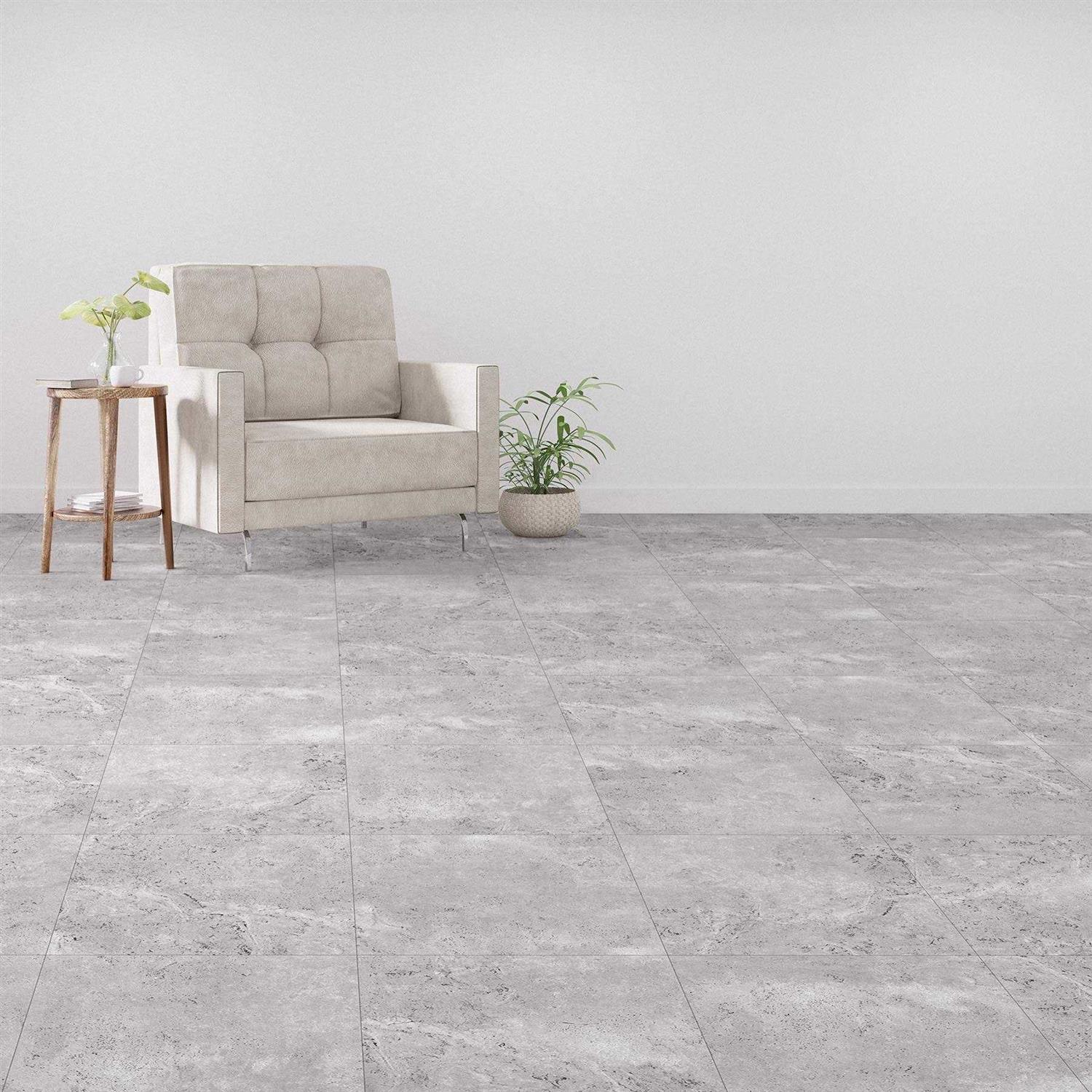 Perfection Floor Tile Satin 0.05-mil x 20-in W x 20-in L Water Resistant Interlocking Luxury Vinyl Tile Flooring NS585RS55 - Cheap Fitting