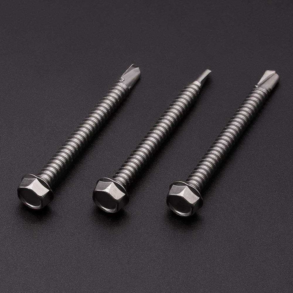 Hex Washer Head Self Drilling Screws 410 Stainless Steel Metal Sheet Tek Screws with Drilling Point - Cheap Fitting