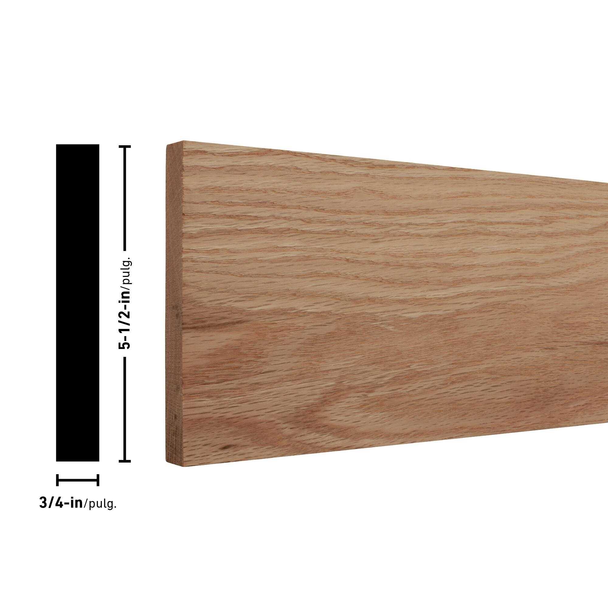 ReliaBilt 1-in x 6-in x 8-ft Unfinished Red Oak Board OAK19X139-U8S - Cheap Fitting