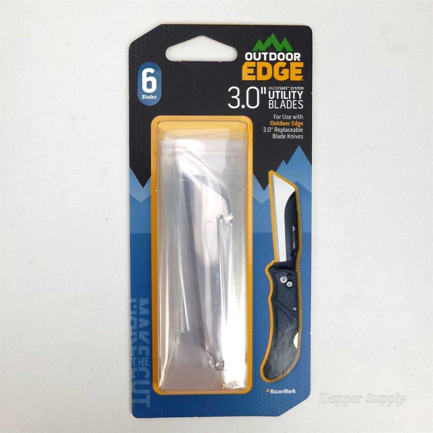 Outdoor Edge 3 Utility Blade 6 Replacement Blades - Cheap Fitting