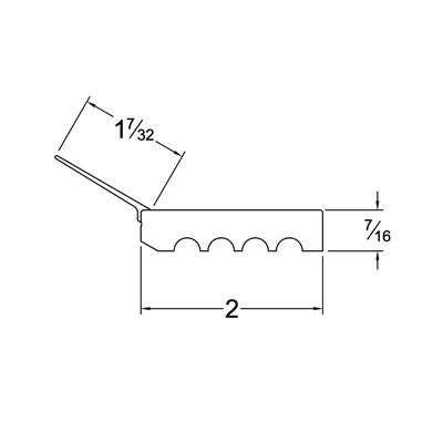 Randall Manufacturing V-37 7-Feet Dual Vinyl Garage Door Seal for Top and Sides - Cheap Fitting