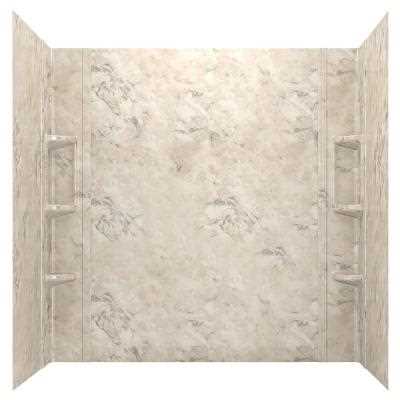 American Standard Ovation 32 in. x 60 in. x 59 in. 5-Piece Glue-Up Alcove Bath Wall Set in Celestial Marble - Cheap Fitting