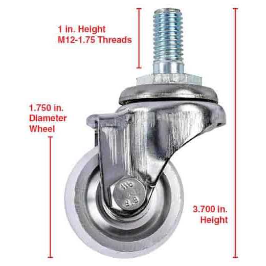 JEGS 80006-2 Replacement Rear Caster Fits JEGS Professional Low-Profile 2-Ton Aluminum Floor Jack - Cheap Fitting