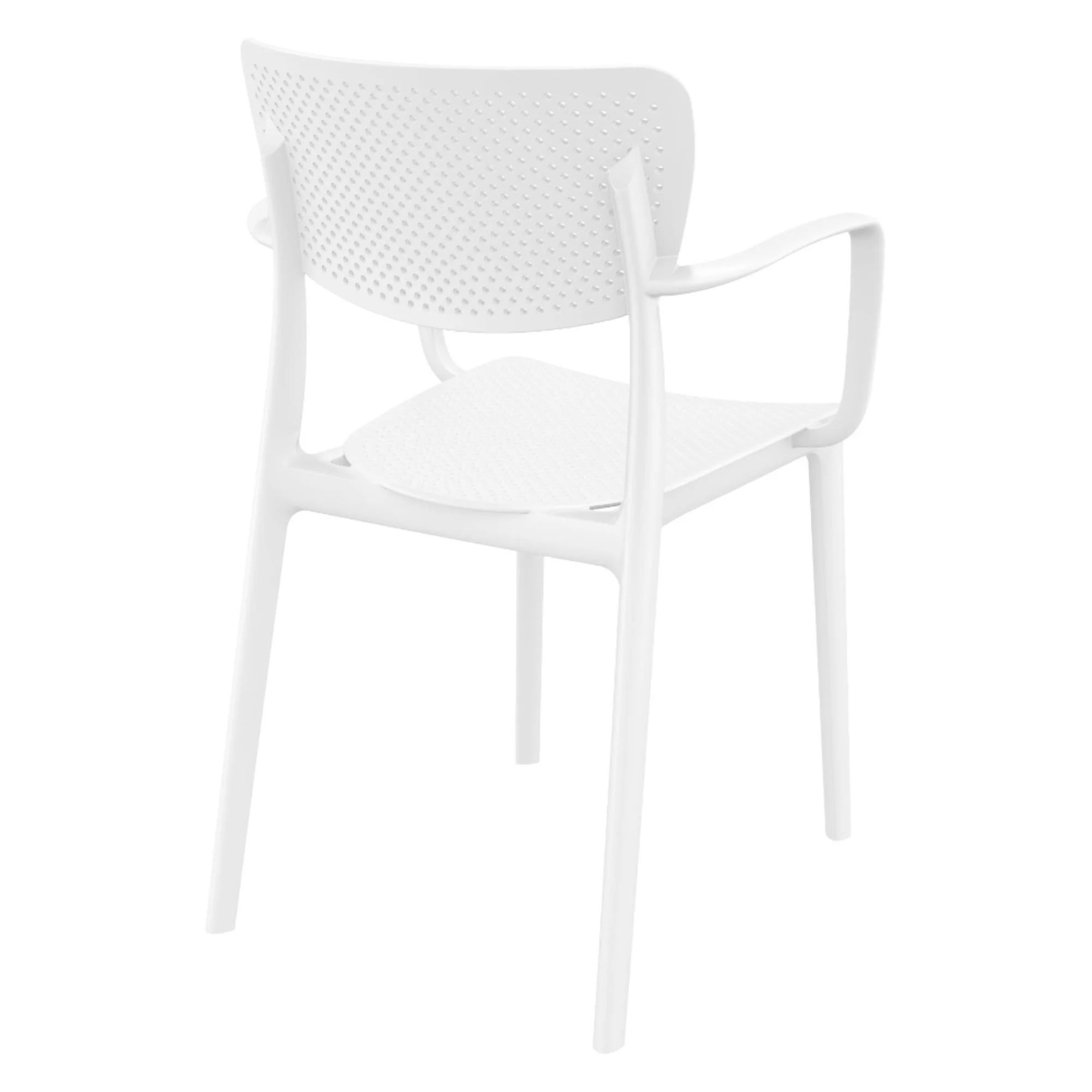 Siesta  Loft Outdoor Dining Arm Chair - White -  set of 2 - Cheap Fitting