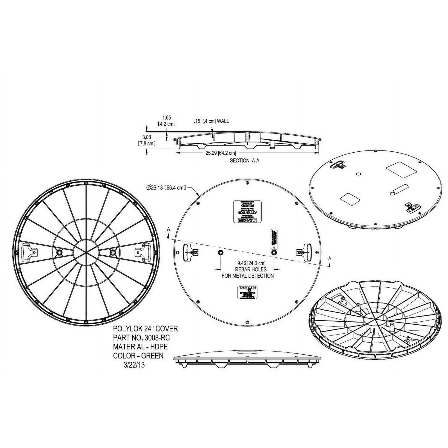 Polylok 20 Septic Tank Cover/Lid - Cheap Fitting