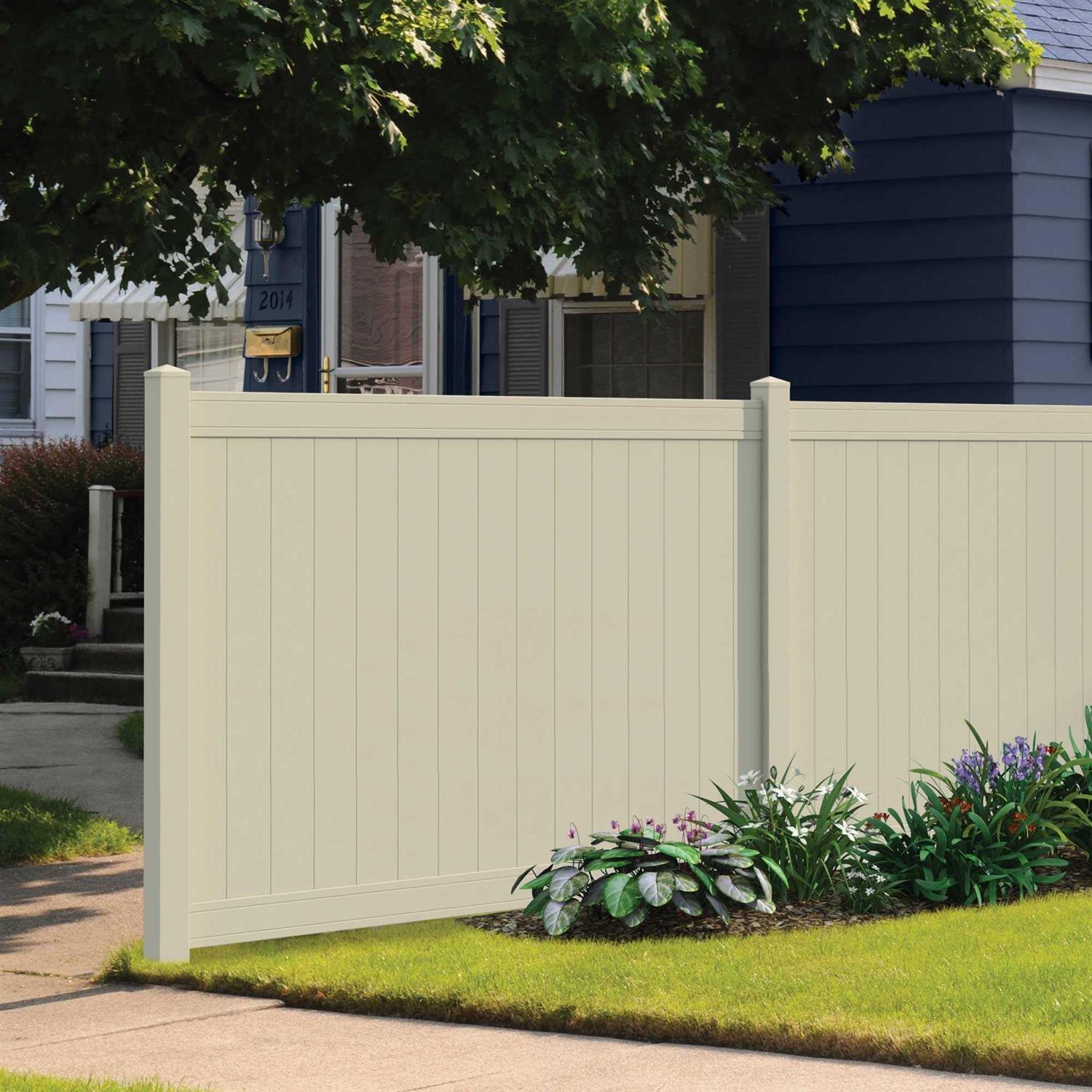 Outdoor Essentials 5 in. x 5 in. White Vinyl Pyramid Fence Post Cap - Cheap Fitting