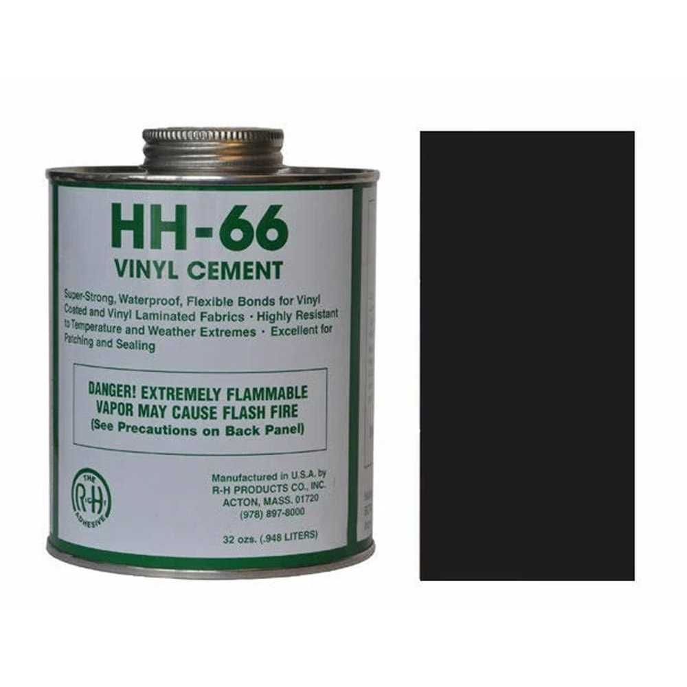 Mytee Products 18oz Tarp Vinyl Repair Kit HH66 HH-66 PVC Cement with Brush 32 Ounce Made in USA - Cheap Fitting