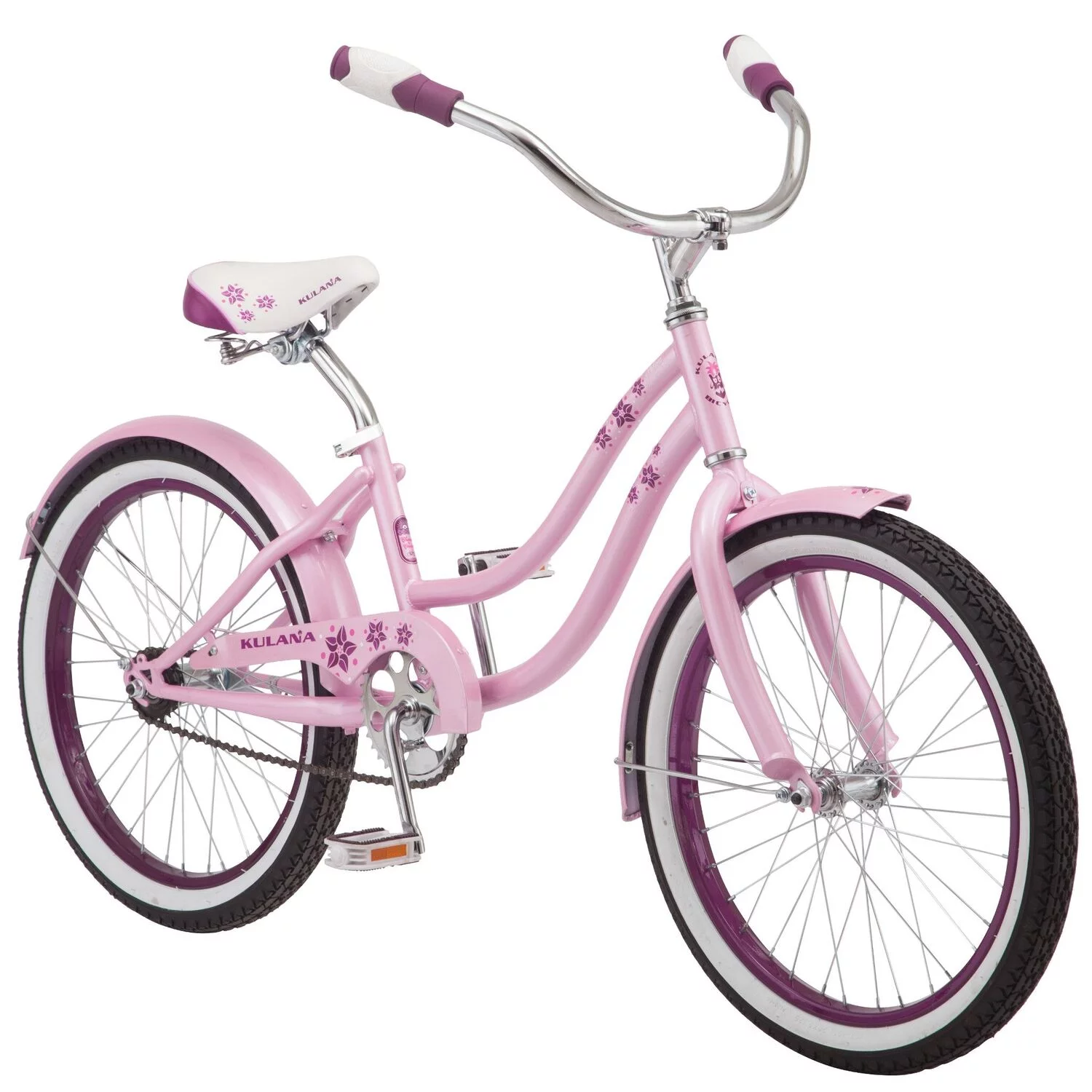 Kulana Makana Cruiser Bike, 20-Inch Wheels, Single Speed, Pink - Cheap Fitting