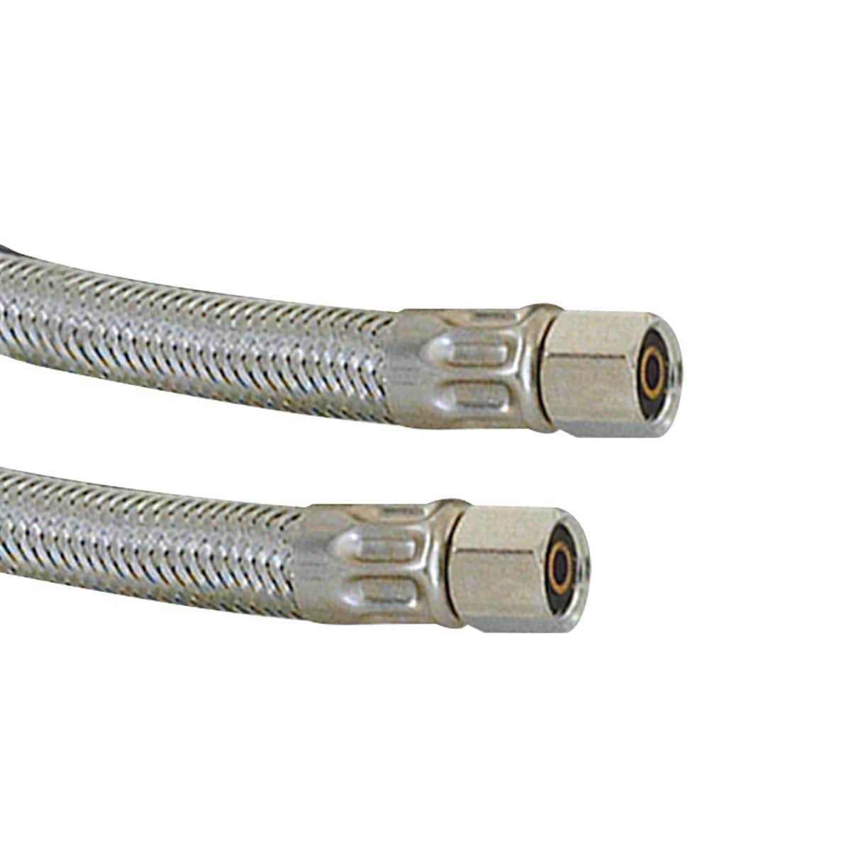 Eastman Ice Maker Connector 10 Foot Stainless Steel Hose - Cheap Fitting