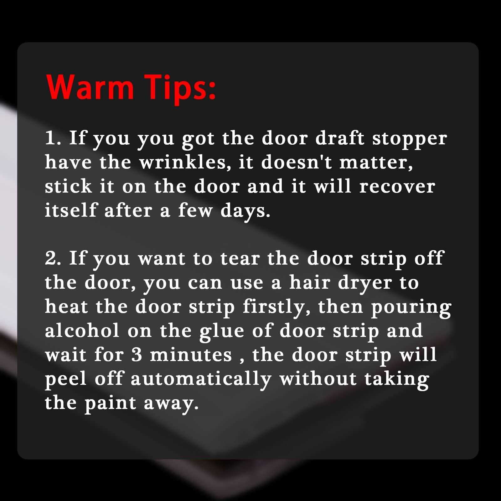 Suptikes 2 Pack Door Draft Stopperdoor Sweep for Exterior & Interior Doors,Door Bottom Seal Dust and Noise Insulation Weather Stripping Draft Guard - Cheap Fitting