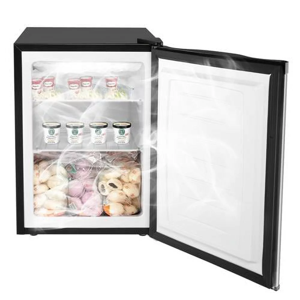 ZOKOP 2.1 Cubic feet Compact Upright Freezer with Stainless Steel Reversible Door - Cheap Fitting
