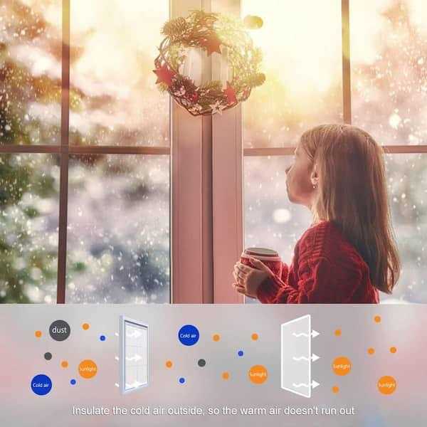 Wellco 71 in. x 79 in. Indoor Window Insulation Kit for Winter Keep Cold Out - Cheap Fitting