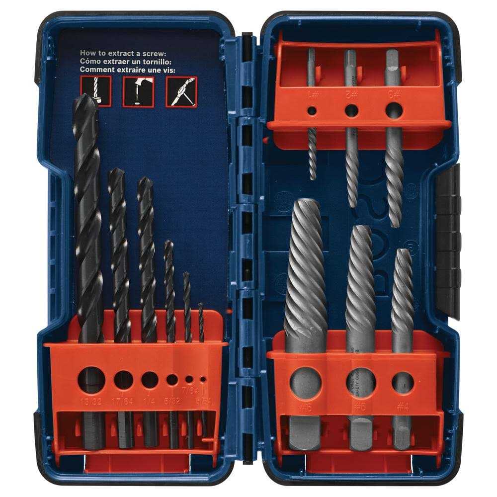 Bosch BSPE6D 12 Pc. High-Carbon Steel Spiral Flute Screw Extractor Set - Cheap Fitting