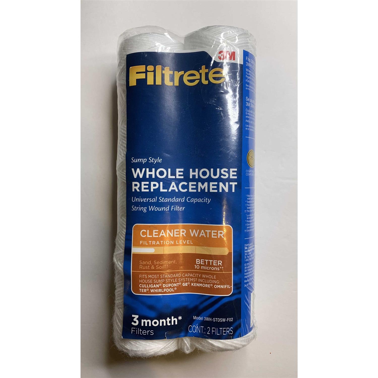 Filtrete Standard Capacity Whole House String Wound Replacement Water Filter 3WH-STDSW-F02H - Cheap Fitting