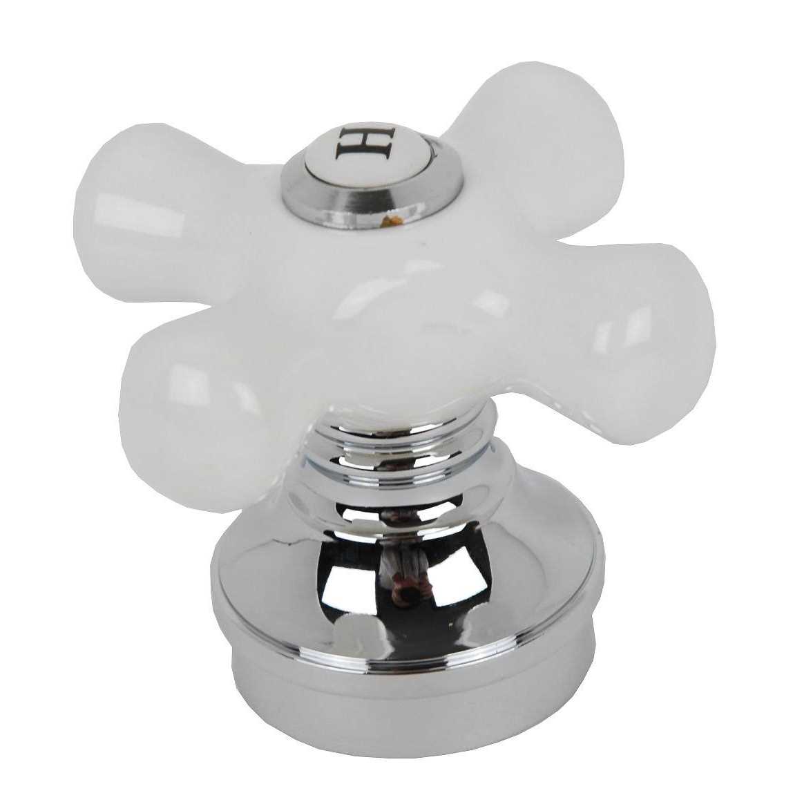 Plumb Usa Porcelain Handle 3-pcs Set Chrome Finish - Cheap Fitting