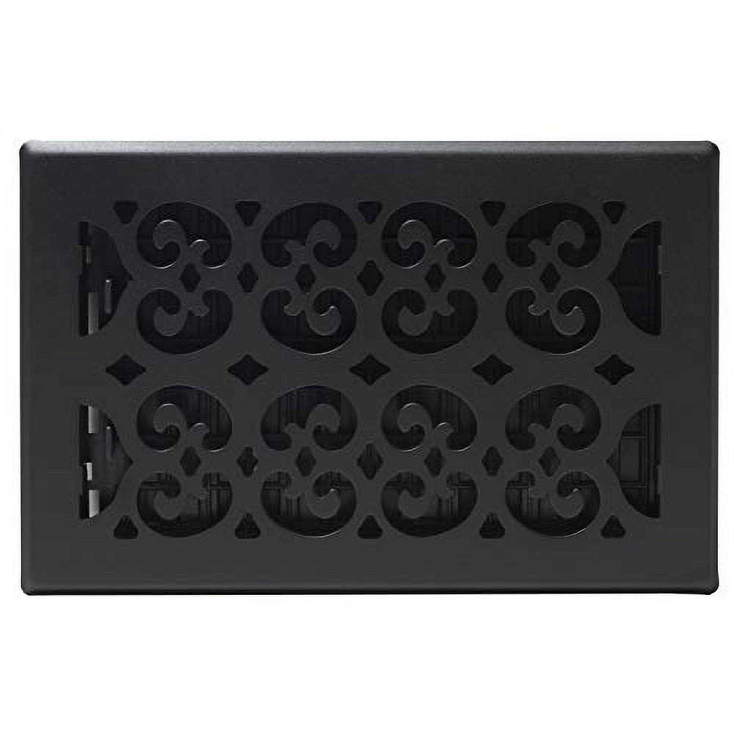 Decor Grates STH610 Scroll Text Floor Register 6-Inch by 10-Inch - Cheap Fitting