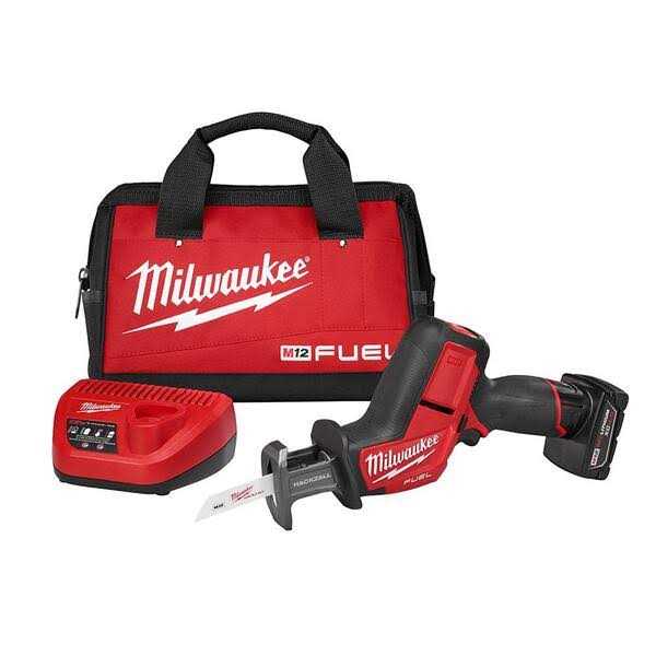 Milwaukee M12 FUEL 12-Volt Lithium-Ion Cordless Hackzall Reciprocating Saw Kit with Hackzall Blades Kit Storage Pouch - Cheap Fitting