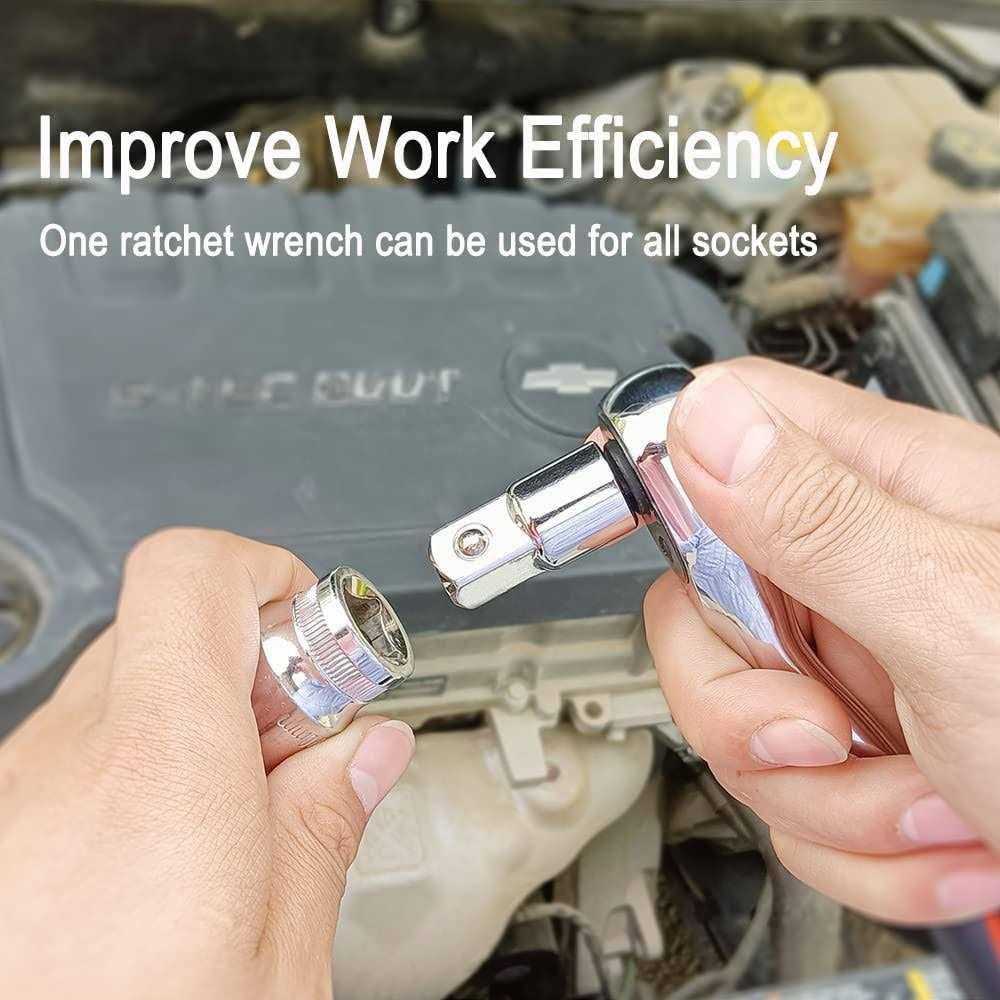 StrugDeas 6 Piece Socket Adapter and Reducer Set 1/4 3/8 - Cheap Fitting