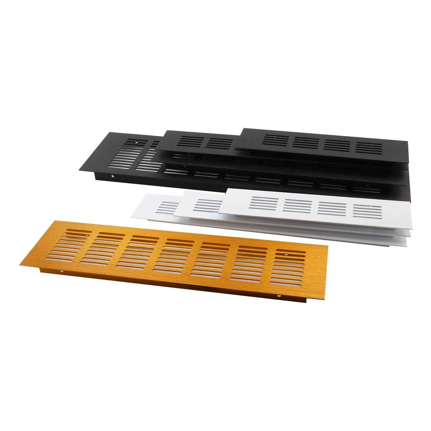 Geesatis 2 Pcs Louvered Ventilation Grille Air Vent for Cabinet Shoe Cabinet Hardware Accessories Ventilation Cover - Cheap Fitting