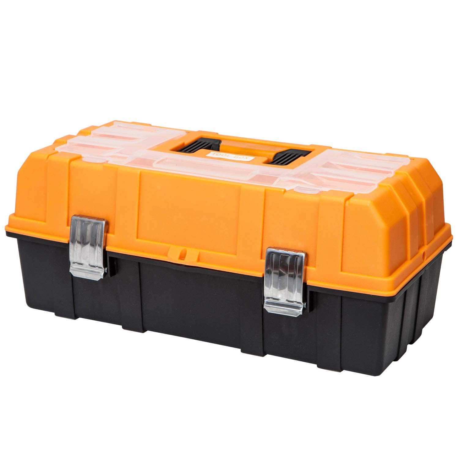 Torin atrjh-3430t 17-Inch 3-Layer Multi-function Toolbox with Tray and Dividers,Orange Folding Tool Organizers,Plastic Tool Storage Box - Cheap Fitting