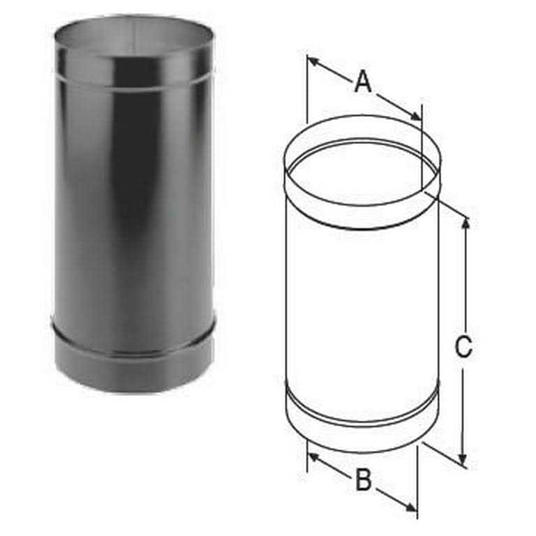 DuraVent DuraBlack Diameter Single-Wall Black Pipe - Cheap Fitting